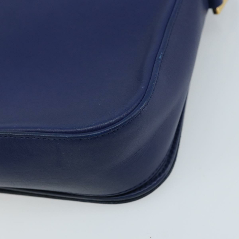 【日本直送】SAINT LAURENT Y Line 肩背包 皮革 藍色 金色 311214 正品 172514V-16