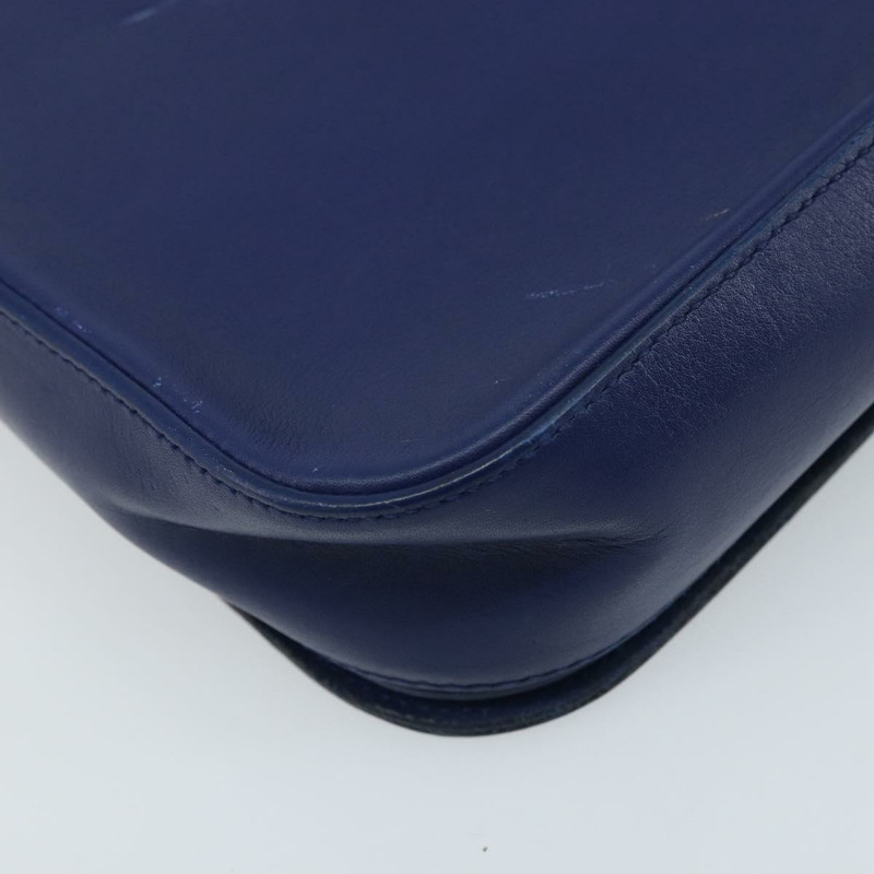 【日本直送】SAINT LAURENT Y Line 肩背包 皮革 藍色 金色 311214 正品 172514V-17