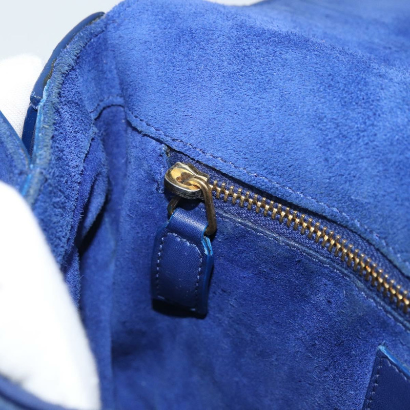 【日本直送】SAINT LAURENT Y Line 肩背包 皮革 藍色 金色 311214 正品 172514V-23