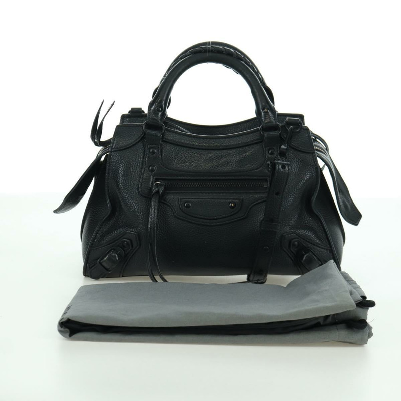 【日本直送】BALENCIAGA 經典款 City XS 手提包，皮革材質，黑色，兩用款，貨號 679231，正品 am10900V-11