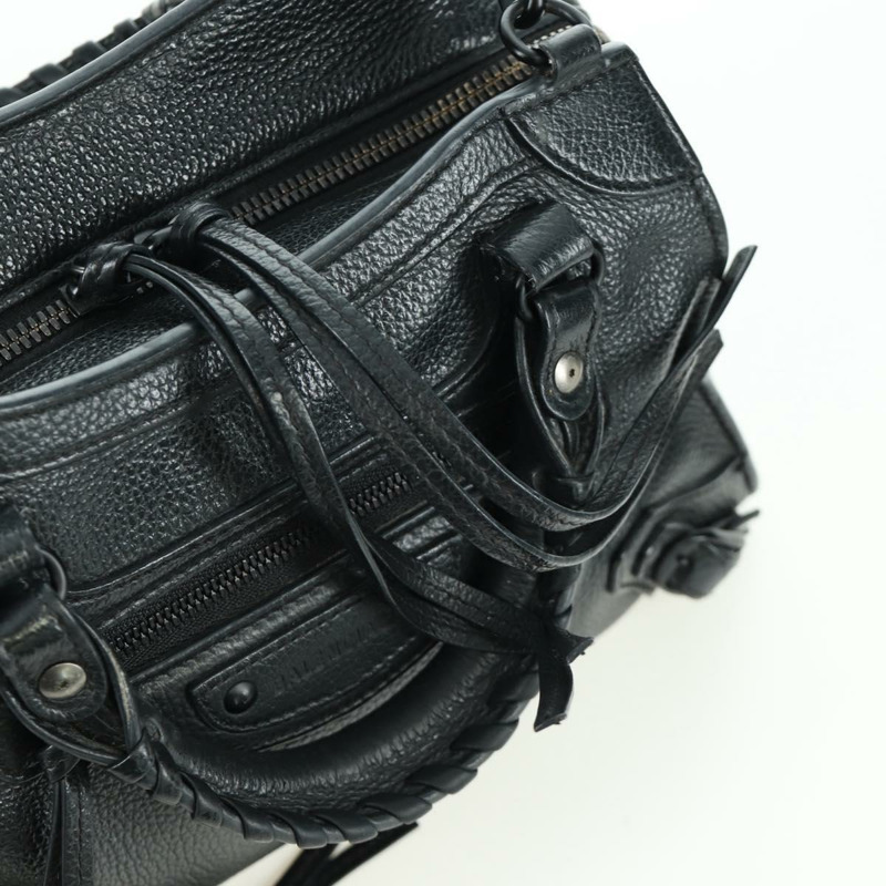 【日本直送】BALENCIAGA 經典款 City XS 手提包，皮革材質，黑色，兩用款，貨號 679231，正品 am10900V-20