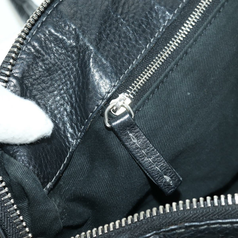 【日本直送】Chloe Paddington 手提包 皮革 黑色 金 銀色 正品 am10896V-22