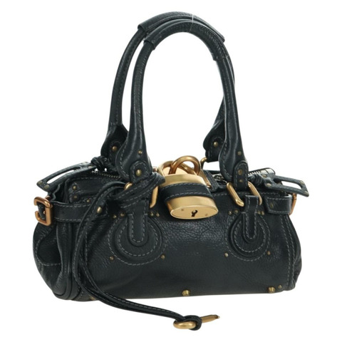 Chloe Mini Paddington 手提包，黑色金色銀色真皮款，正品 am10897SAV