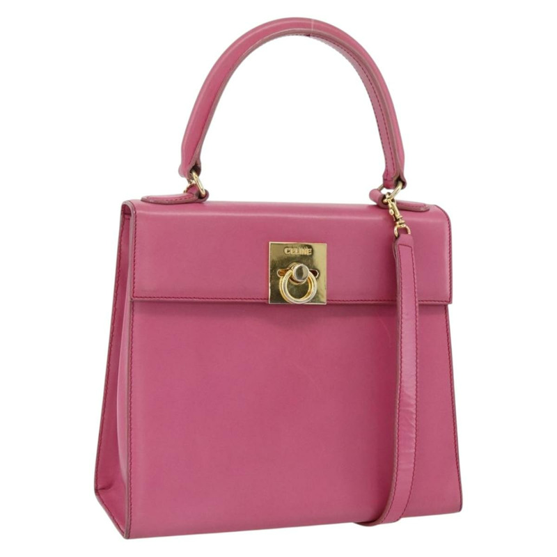 【日本直送】CELINE 手提包 皮革 兩用 粉金配色 正品 ARZ310V-0