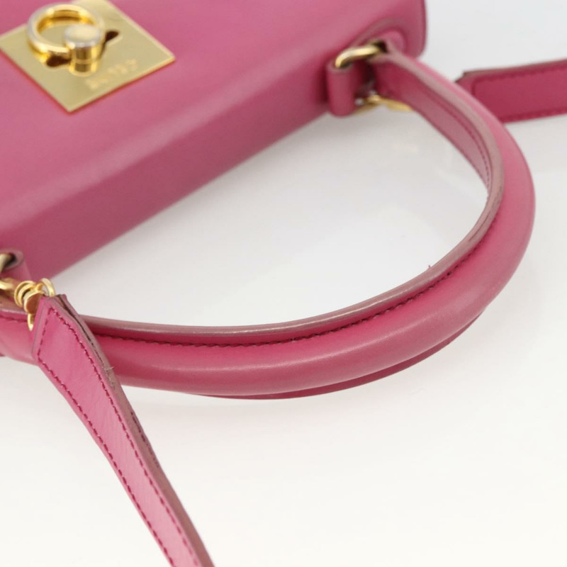 【日本直送】CELINE 手提包 皮革 兩用 粉金配色 正品 ARZ310V-6