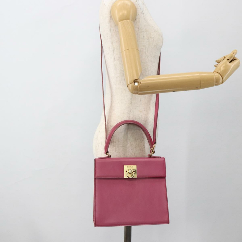 【日本直送】CELINE 手提包 皮革 兩用 粉金配色 正品 ARZ310V-22