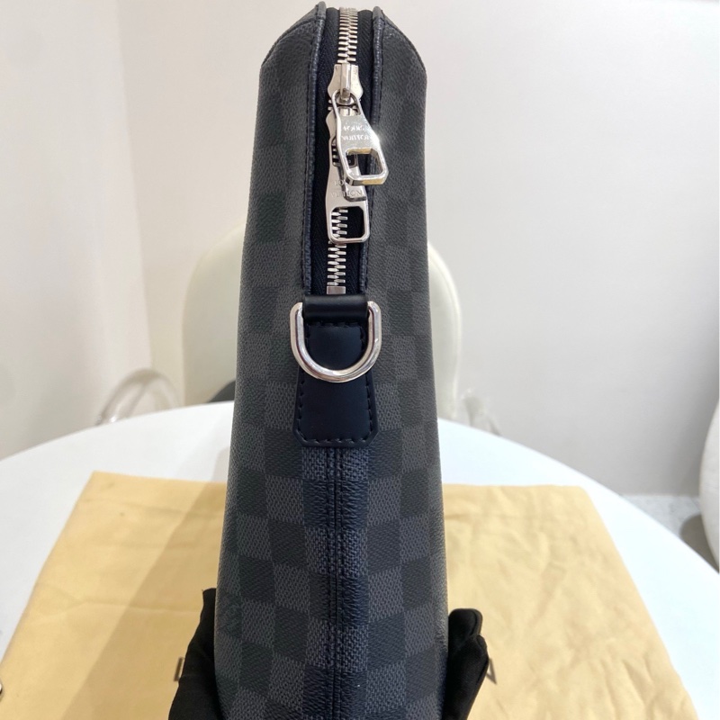99新Louis Vuitton路易威登Damier Graphite棋盤格公文包  尺寸：36-3