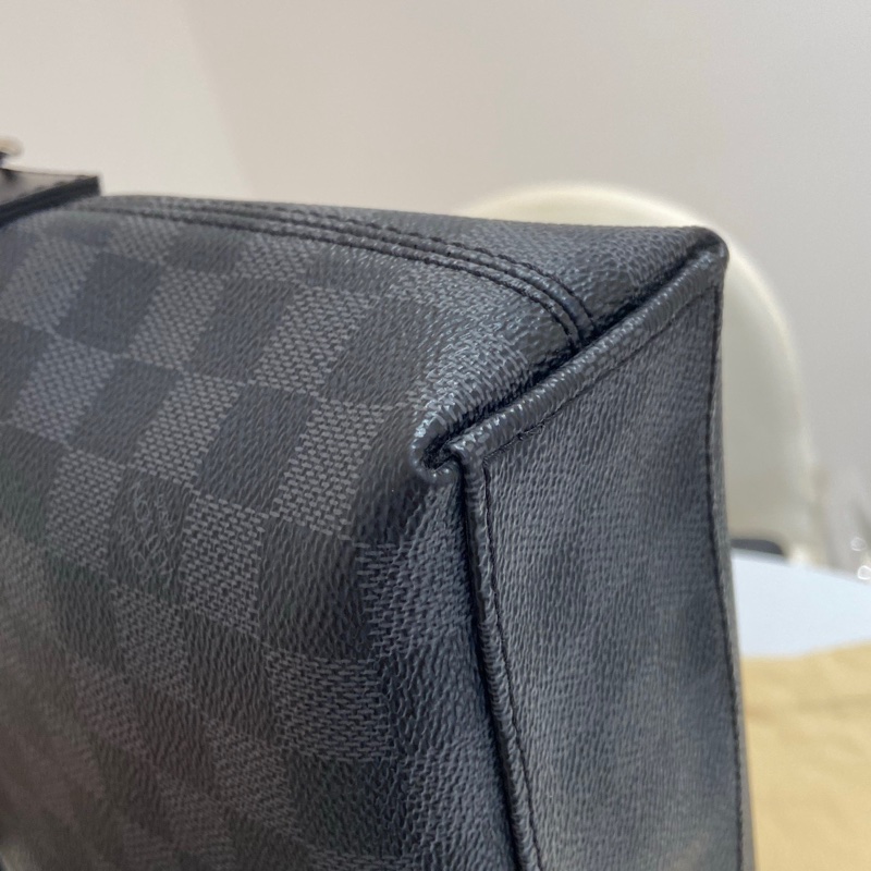 99新Louis Vuitton路易威登Damier Graphite棋盤格公文包  尺寸：36-8