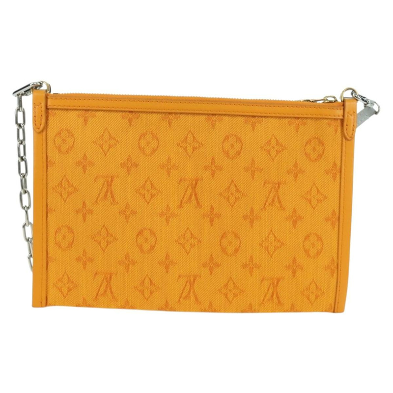 【日本直送】路易威登 Monogram 平底斜背包 黃色 M44640 正品 173381SAM-1