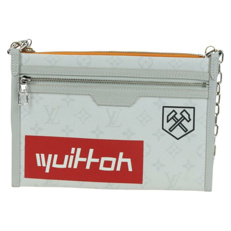 【日本直送】路易威登 Monogram 平底斜背包 黃色 M44640 正品 173381SAM-12