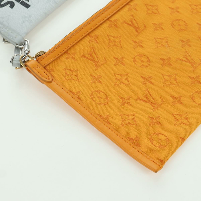 【日本直送】路易威登 Monogram 平底斜背包 黃色 M44640 正品 173381SAM-20