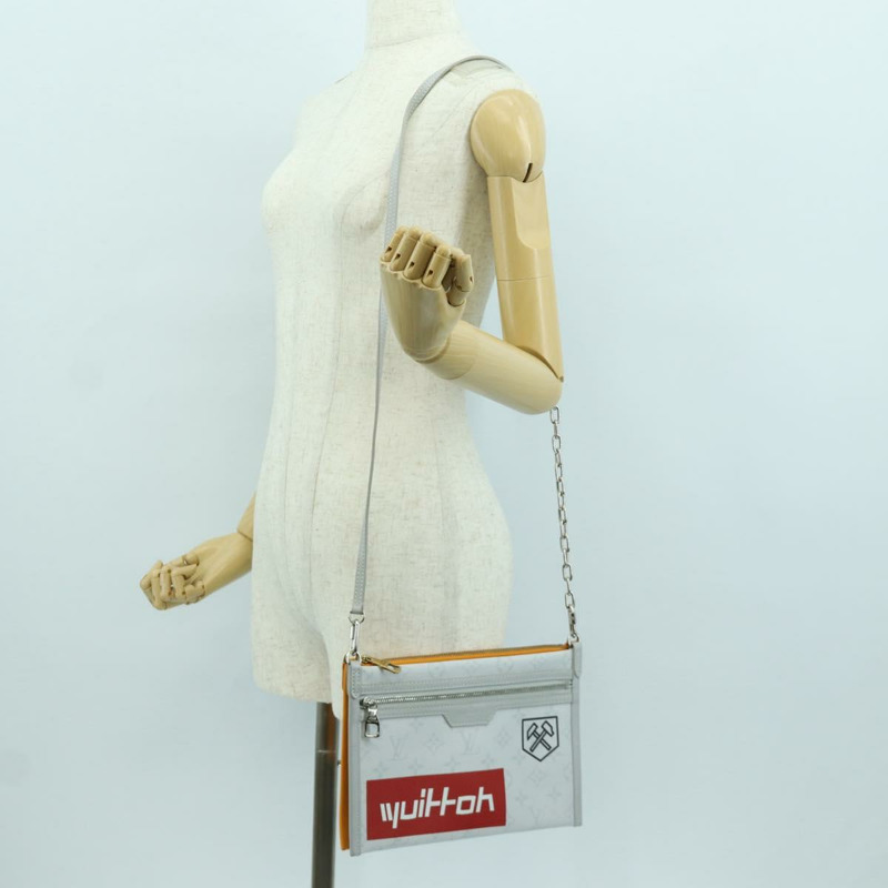 【日本直送】路易威登 Monogram 平底斜背包 黃色 M44640 正品 173381SAM-30