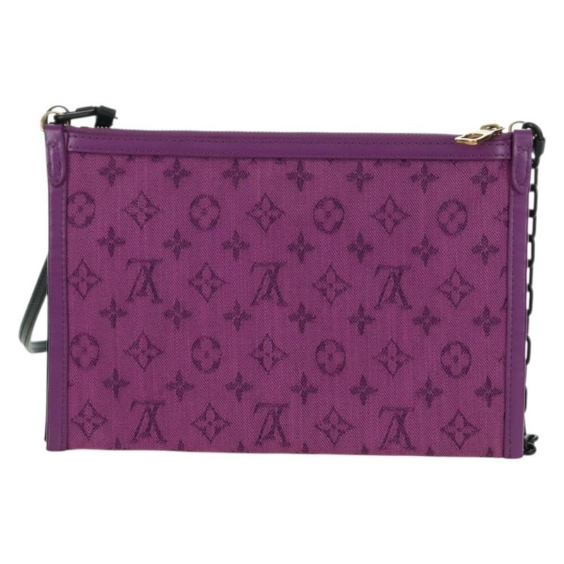 【日本直送】路易威登 Monogram 平底斜背包 紫色 M44641 正品 173382SAM-1