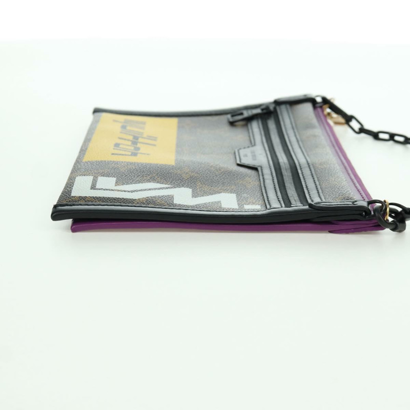 【日本直送】路易威登 Monogram 平底斜背包 紫色 M44641 正品 173382SAM-3