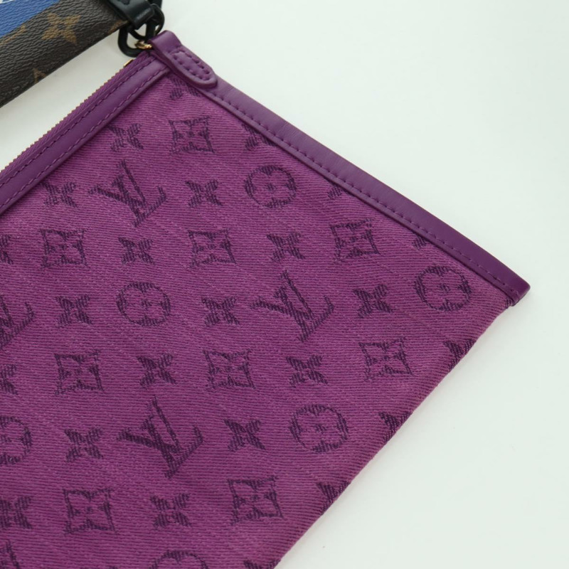 【日本直送】路易威登 Monogram 平底斜背包 紫色 M44641 正品 173382SAM-20