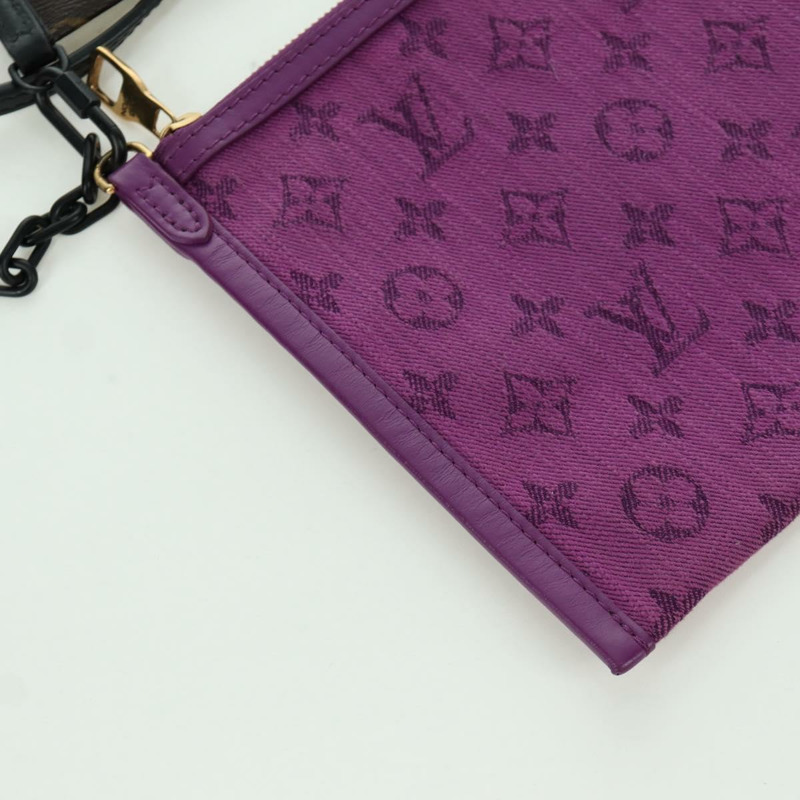 【日本直送】路易威登 Monogram 平底斜背包 紫色 M44641 正品 173382SAM-21