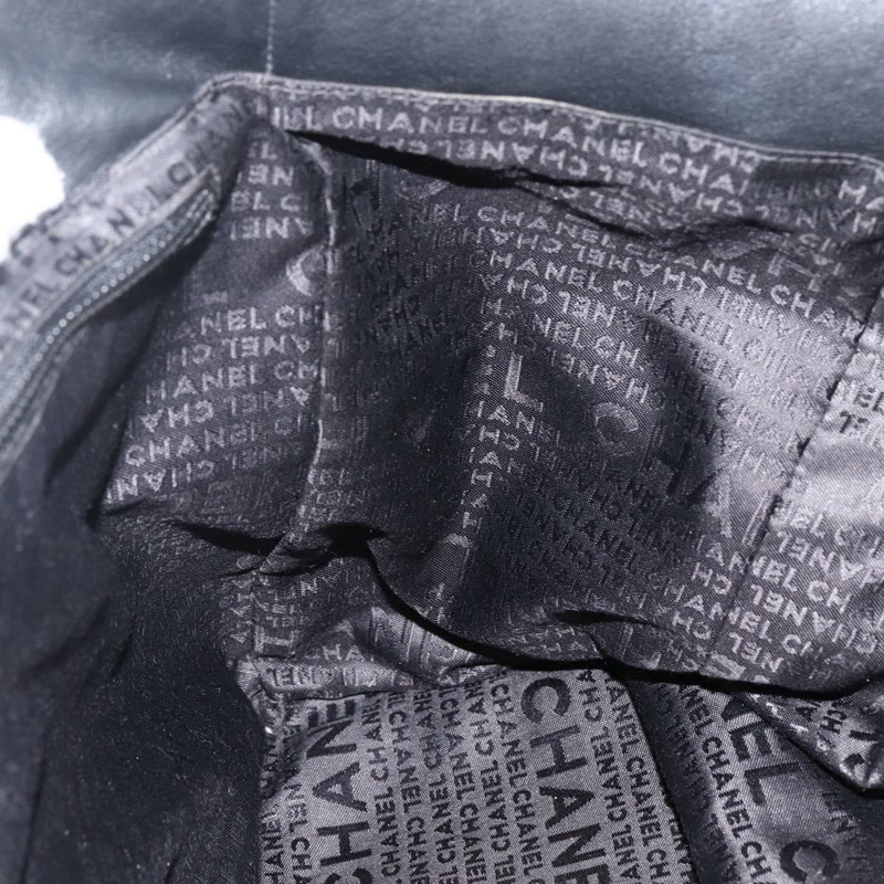 【日本直送】香奈兒山茶花托特包，羊皮材質，黑色銀色雙C標誌，正品 ARZ388A-17