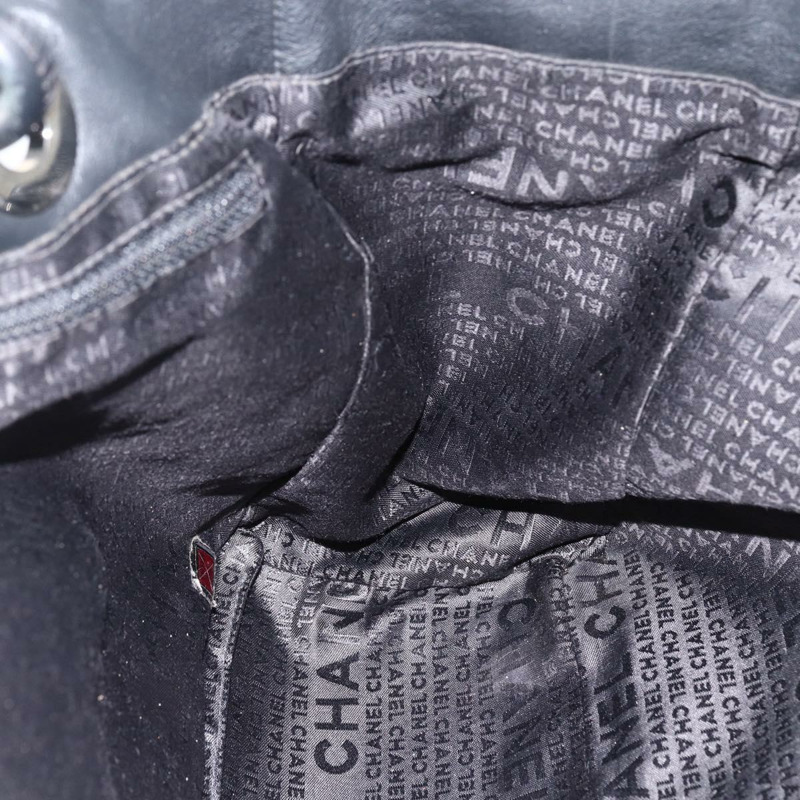 【日本直送】香奈兒山茶花托特包，羊皮材質，黑色銀色雙C標誌，正品 ARZ388A-18