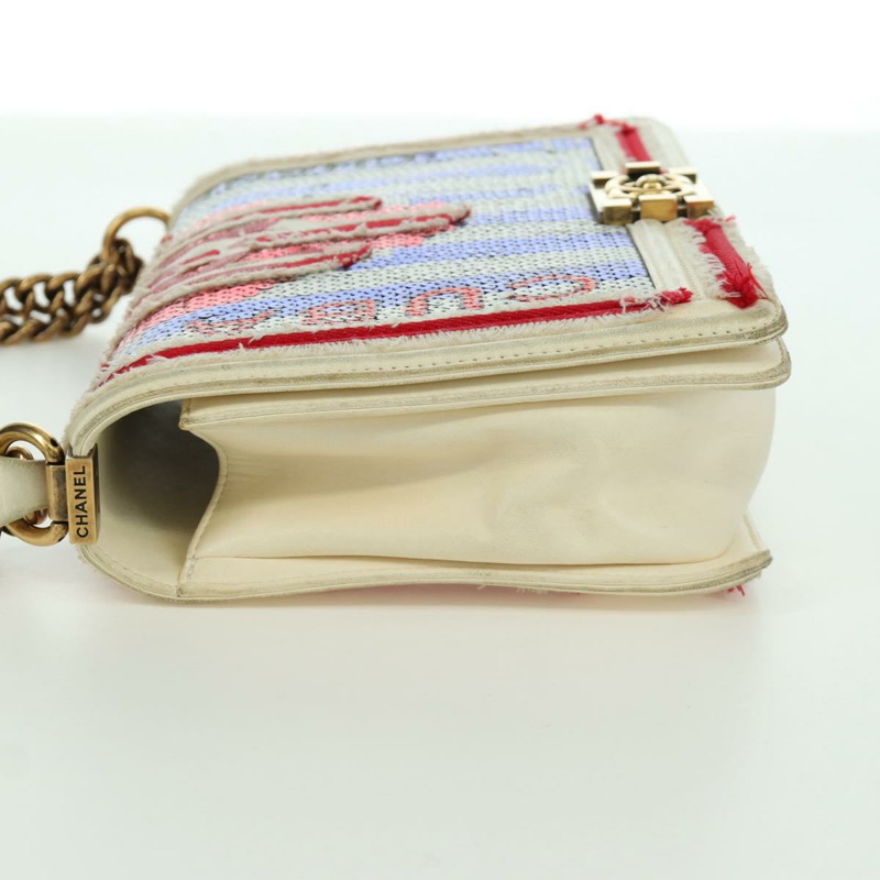 【日本直送】香奈兒 Boy Chanel 28 古巴鏈條亮片包，金色雙C標誌皮革款，正品編號 173370SAM-2