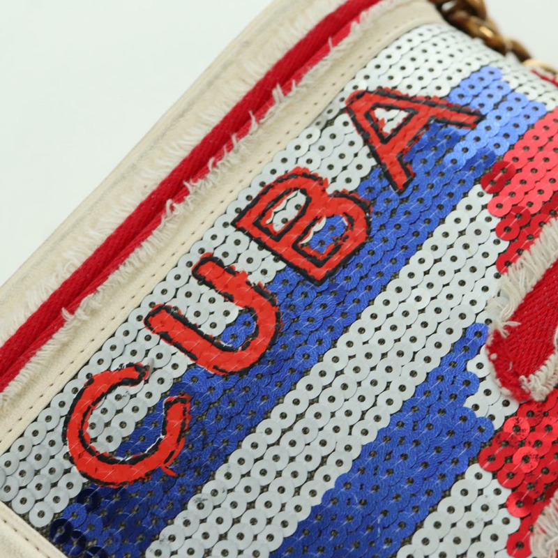 【日本直送】香奈兒 Boy Chanel 28 古巴鏈條亮片包，金色雙C標誌皮革款，正品編號 173370SAM-19