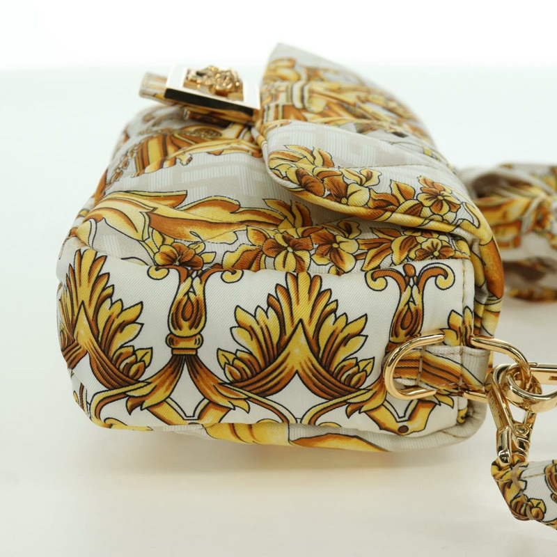 【日本直送】FENDI Zucca 帆布 Fenderche VERSACE Mamma Baguette 包款白色正品 173367SAM-3