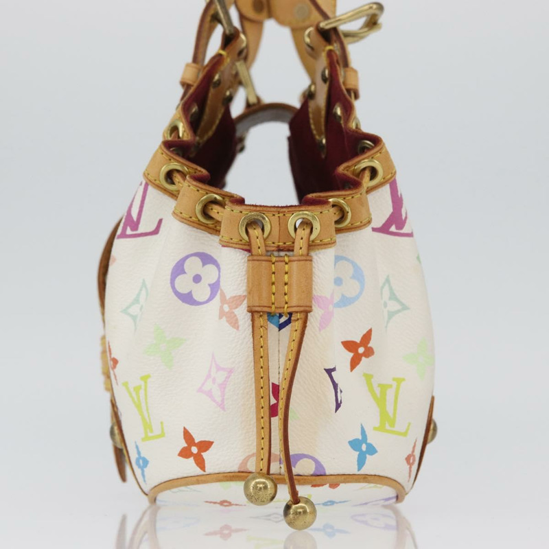 【日本直送】路易威登 Monogram Multicolor Teda PM 手提包 白色 M92348 LV 正品 ka2944V-2