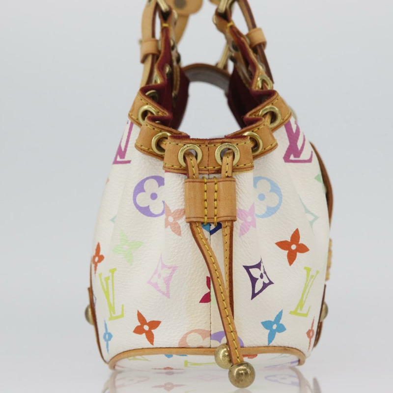 【日本直送】路易威登 Monogram Multicolor Teda PM 手提包 白色 M92348 LV 正品 ka2944V-3