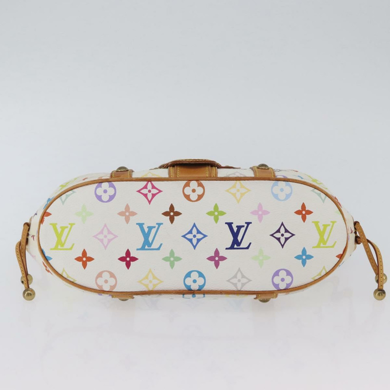 【日本直送】路易威登 Monogram Multicolor Teda PM 手提包 白色 M92348 LV 正品 ka2944V-4