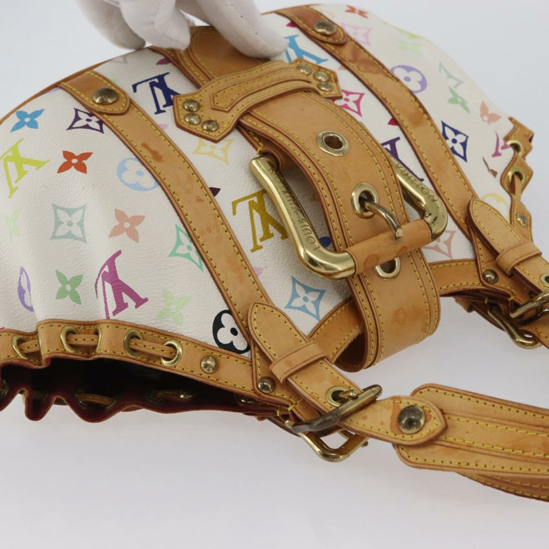 【日本直送】路易威登 Monogram Multicolor Teda PM 手提包 白色 M92348 LV 正品 ka2944V-5