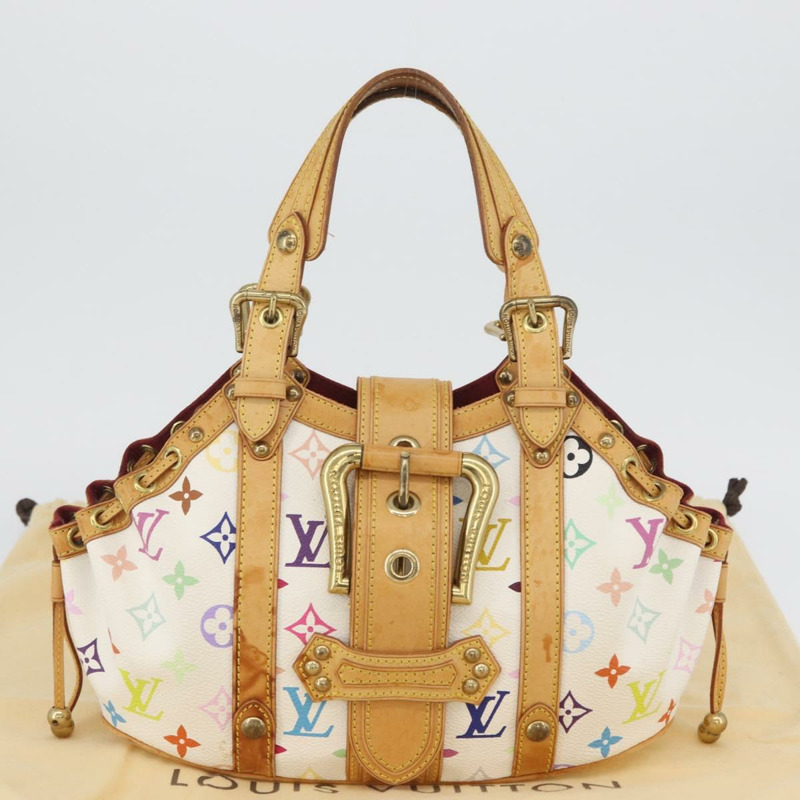 【日本直送】路易威登 Monogram Multicolor Teda PM 手提包 白色 M92348 LV 正品 ka2944V-11