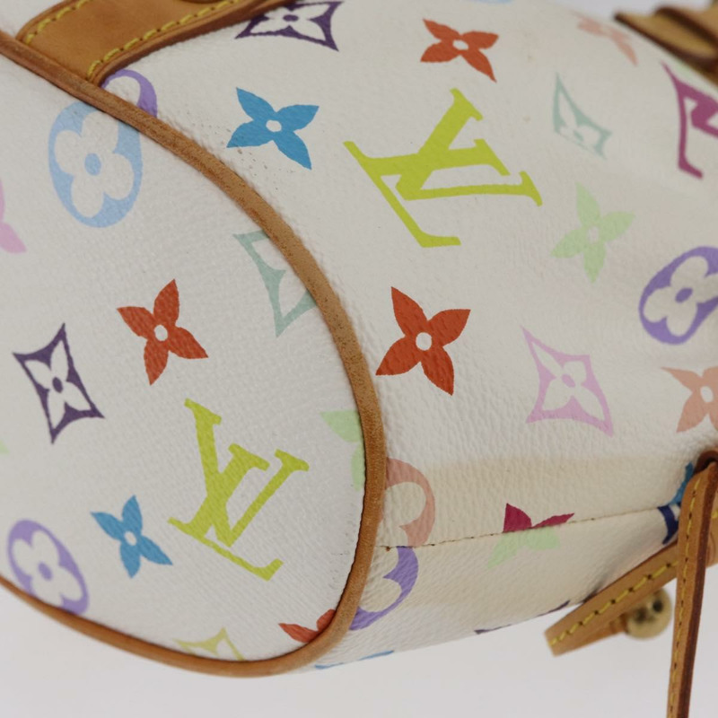 【日本直送】路易威登 Monogram Multicolor Teda PM 手提包 白色 M92348 LV 正品 ka2944V-15