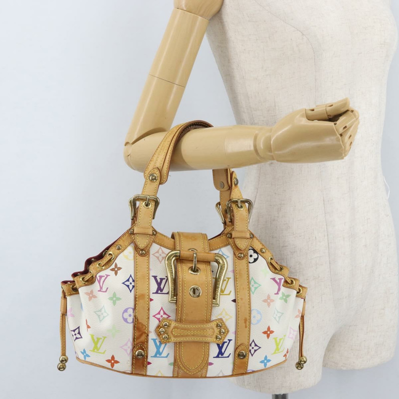 【日本直送】路易威登 Monogram Multicolor Teda PM 手提包 白色 M92348 LV 正品 ka2944V-22