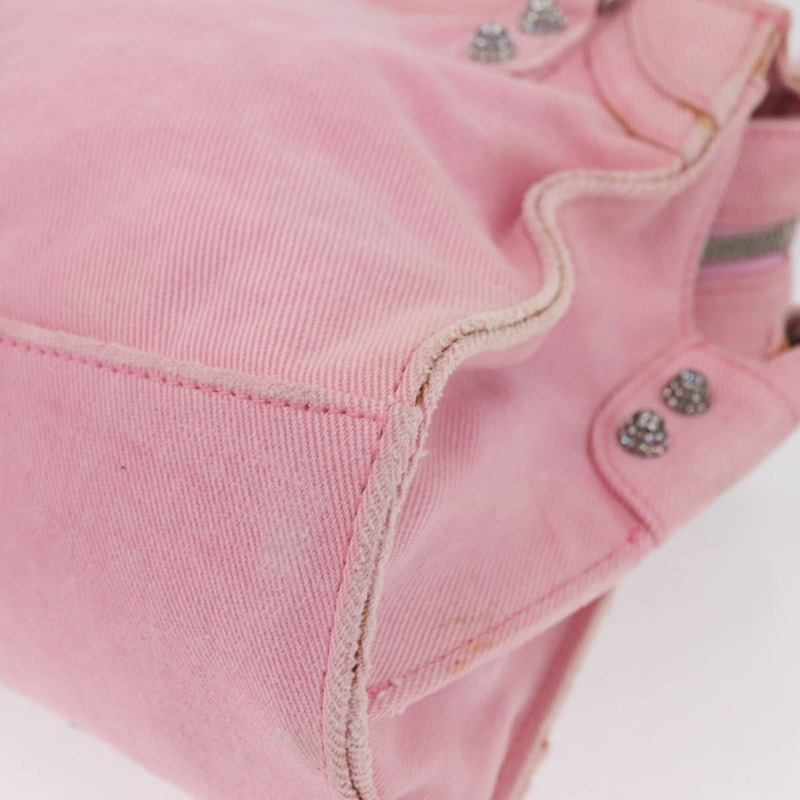 【日本直送】BALENCIAGA Neo Kagol 手提包 牛仔褲 2way 粉紅色銀色 Auth ka3034V-18