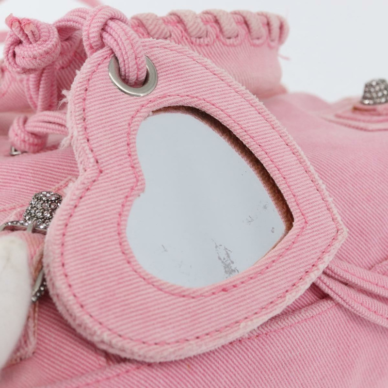 【日本直送】BALENCIAGA Neo Kagol 手提包 牛仔褲 2way 粉紅色銀色 Auth ka3034V-22