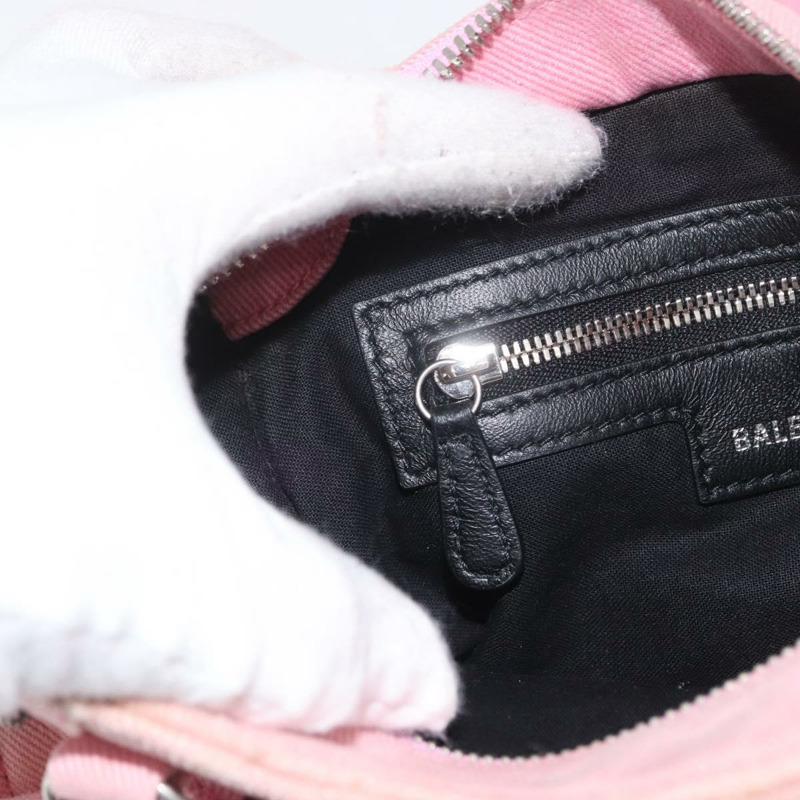 【日本直送】BALENCIAGA Neo Kagol 手提包 牛仔褲 2way 粉紅色銀色 Auth ka3034V-28