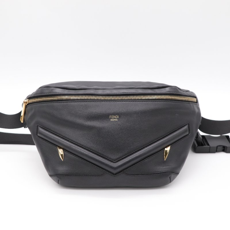 FENDI 黑色 腰包-1