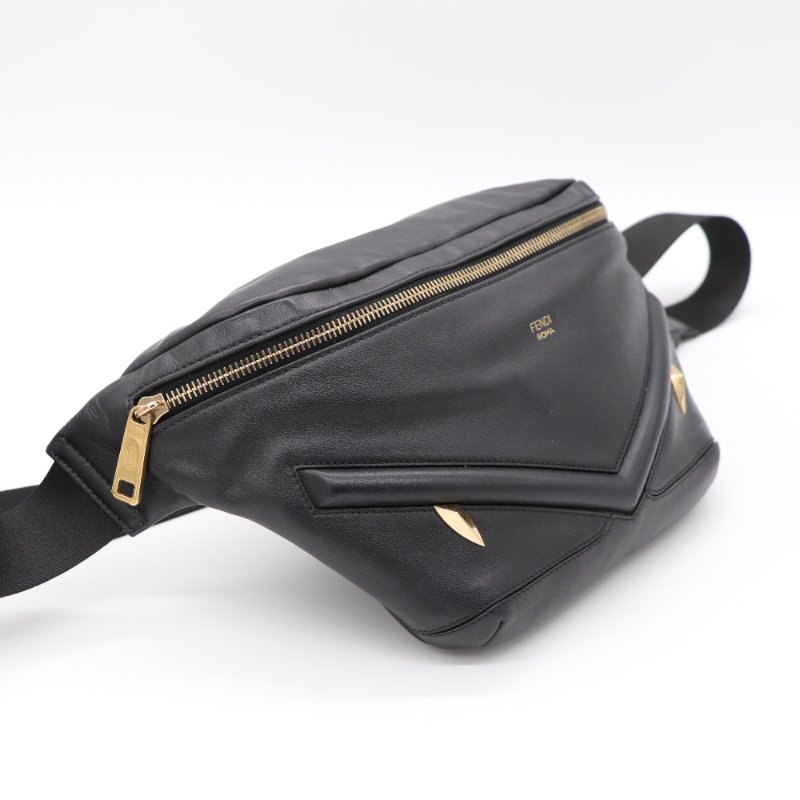 FENDI 黑色 腰包-2