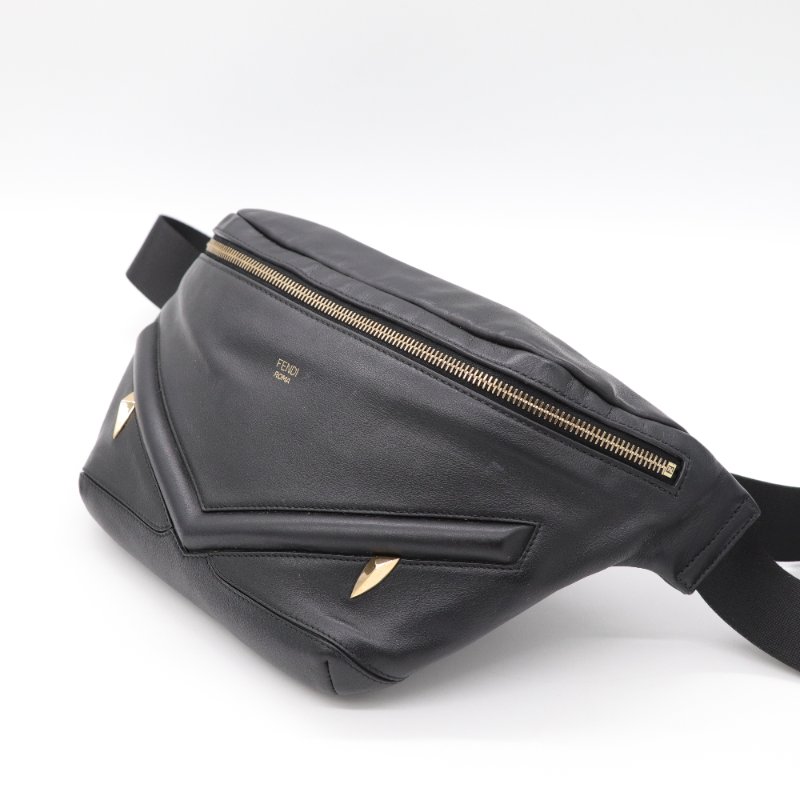 FENDI 黑色 腰包-3