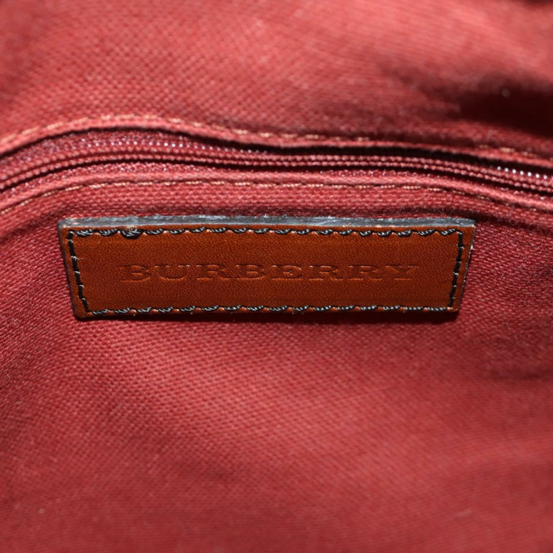 【日本直送】BURBERRY Nova 格紋手提包 PVC 兩用 米色 金色 正品 BSZ313V-20