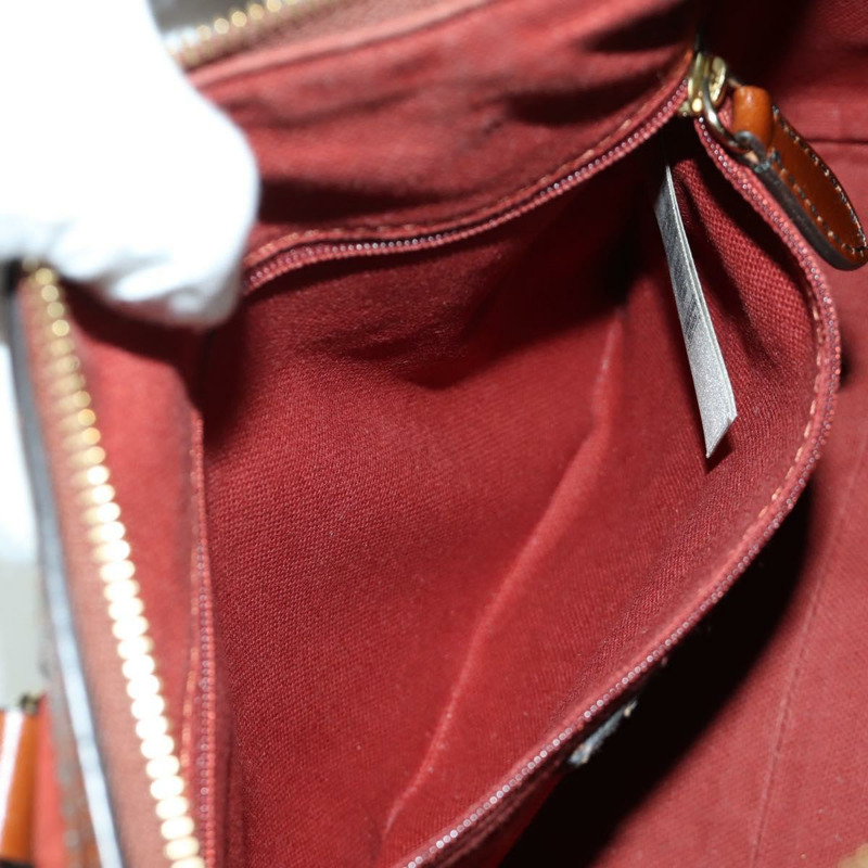 【日本直送】BURBERRY Nova 格紋手提包 PVC 兩用 米色 金色 正品 BSZ313V-24