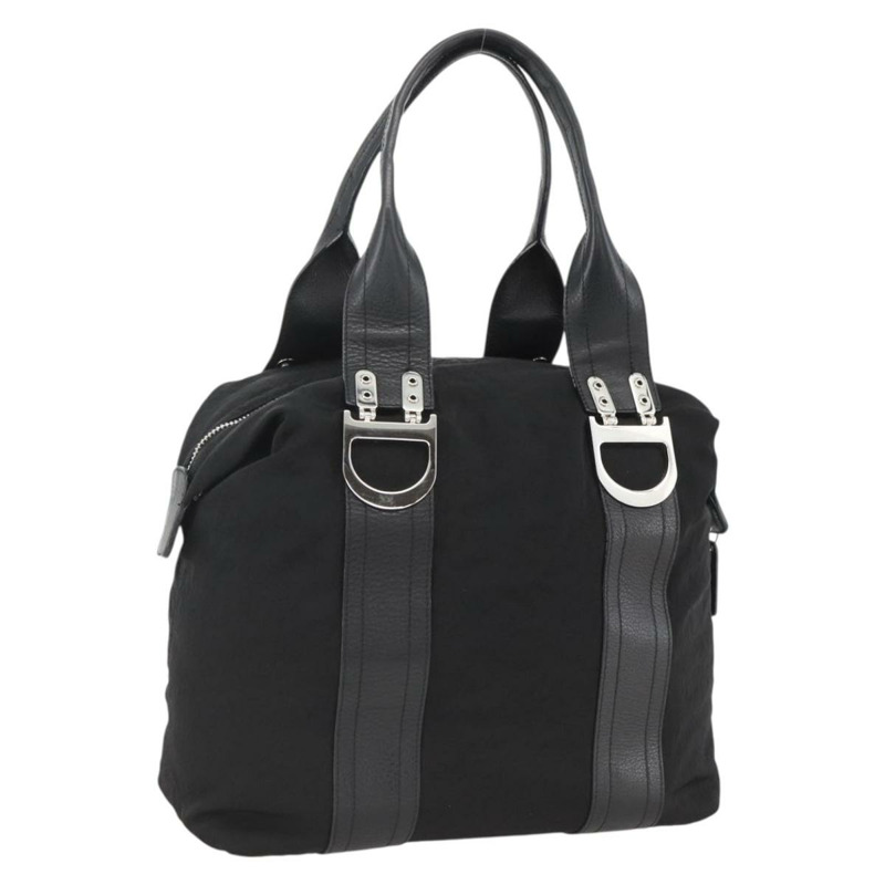 【日本直送】Christian Dior 尼龍托特包 黑色 銀色 正品 BSZ026V-0