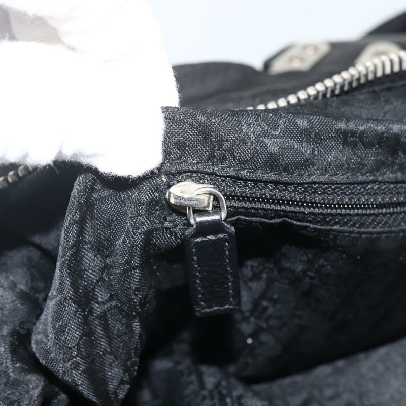 【日本直送】Christian Dior 尼龍托特包 黑色 銀色 正品 BSZ026V-8