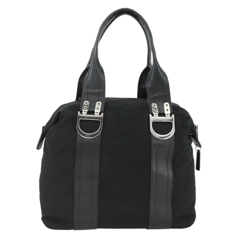 【日本直送】Christian Dior 尼龍托特包 黑色 銀色 正品 BSZ026V-12