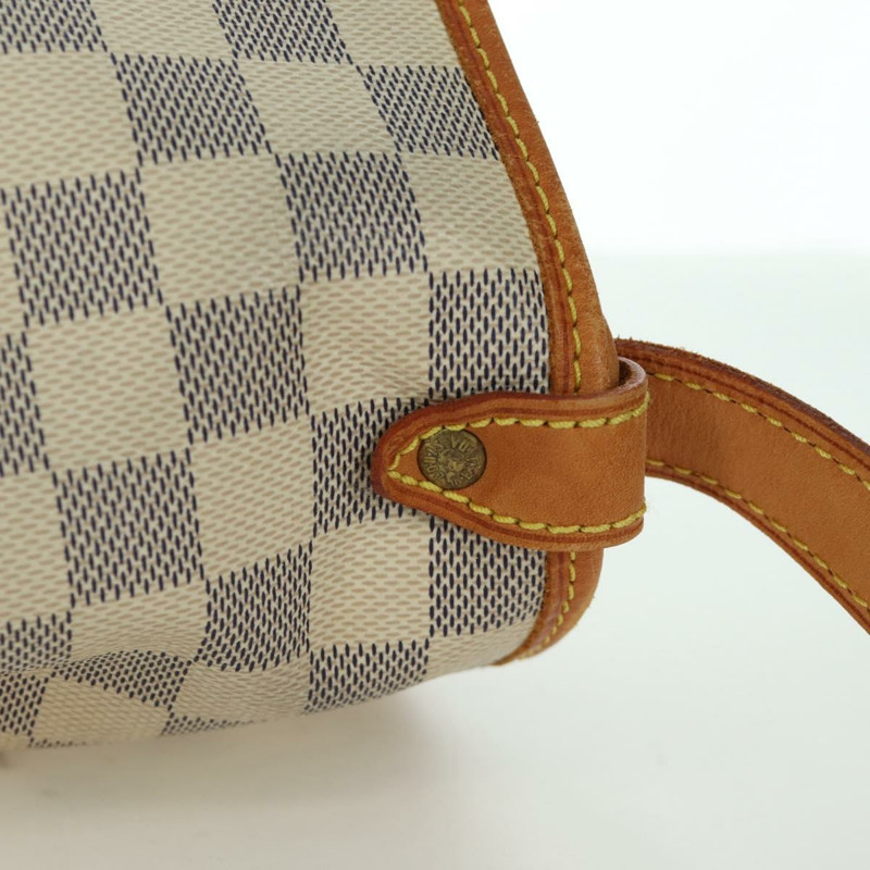 【日本直送】路易威登 Damier Azur Saumur 30 肩背包 SPO N48202 LV Auth ARZ546V-6