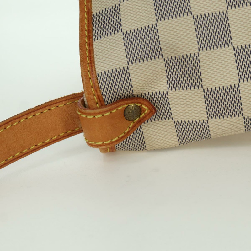 【日本直送】路易威登 Damier Azur Saumur 30 肩背包 SPO N48202 LV Auth ARZ546V-13