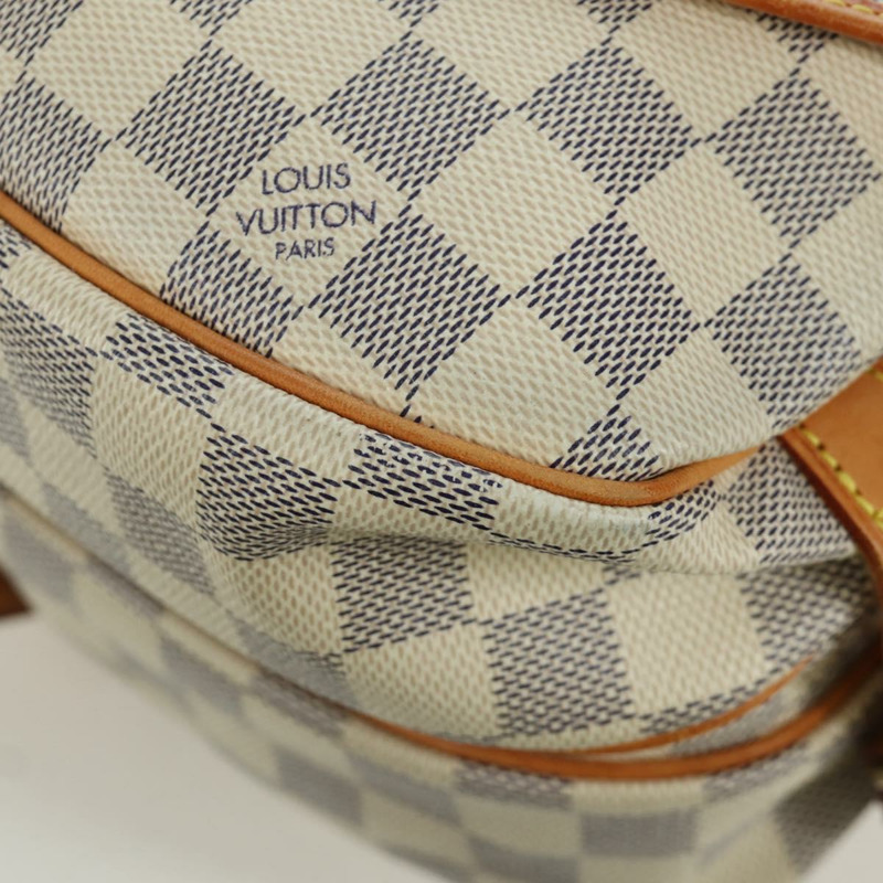 【日本直送】路易威登 Damier Azur Saumur 30 肩背包 SPO N48202 LV Auth ARZ546V-16
