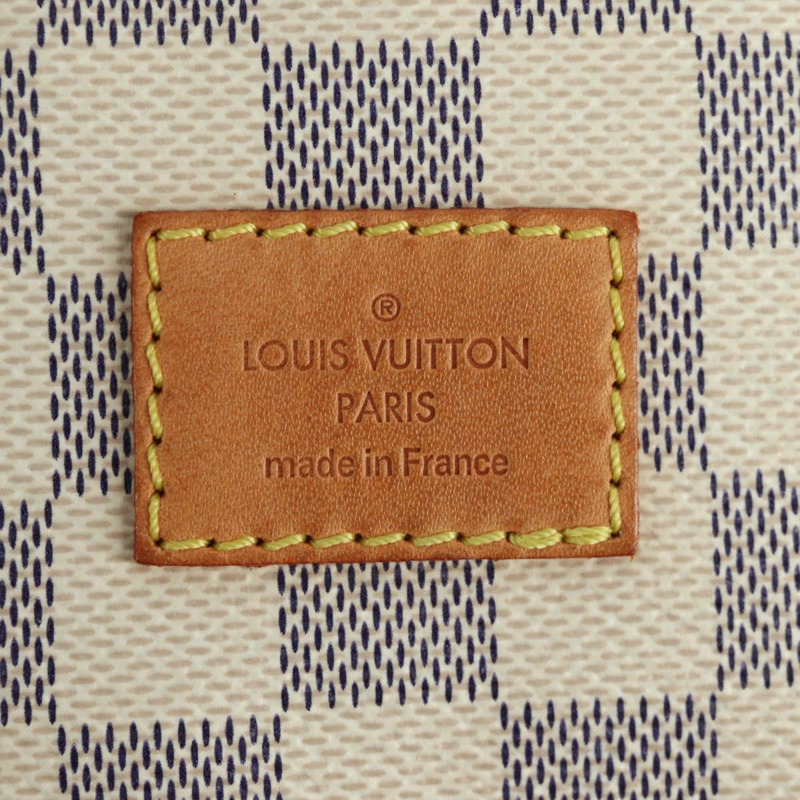【日本直送】路易威登 Damier Azur Saumur 30 肩背包 SPO N48202 LV Auth ARZ546V-23