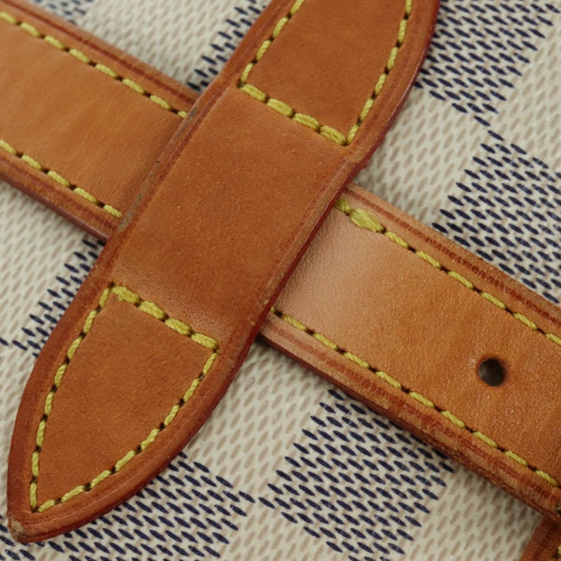 【日本直送】路易威登 Damier Azur Saumur 30 肩背包 SPO N48202 LV Auth ARZ546V-25