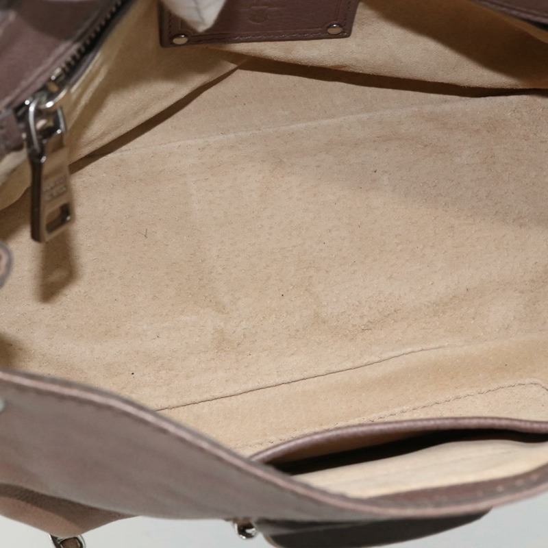 【日本直送】PRADA 鏈條單肩包 皮革 棕色 銀色 正品 BSZ238V-9