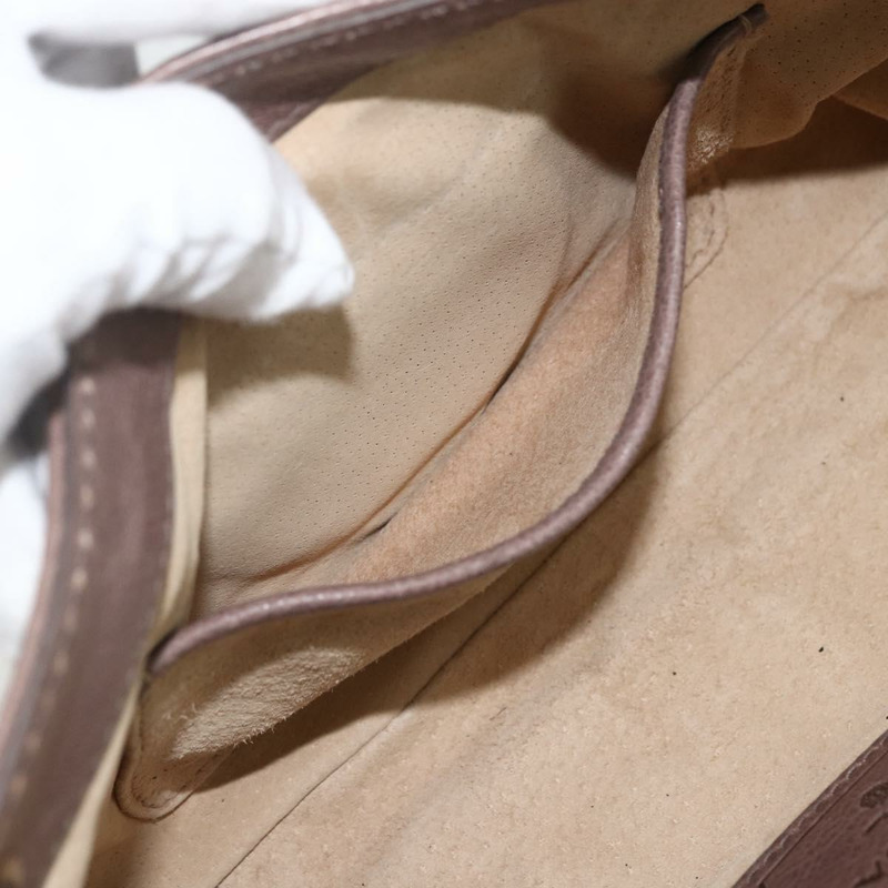 【日本直送】PRADA 鏈條單肩包 皮革 棕色 銀色 正品 BSZ238V-23